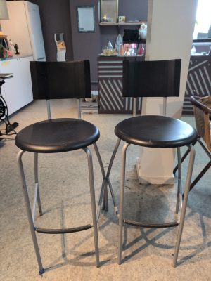 Lot de 2 tabourets hauts